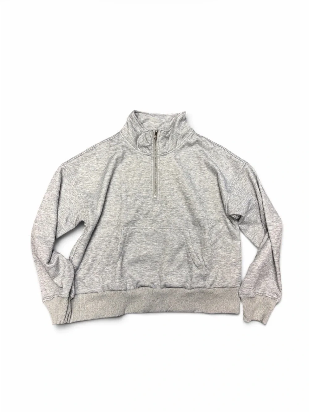 Women’s Half-Zip Sweatshirt Pullover - Light Heather Gray